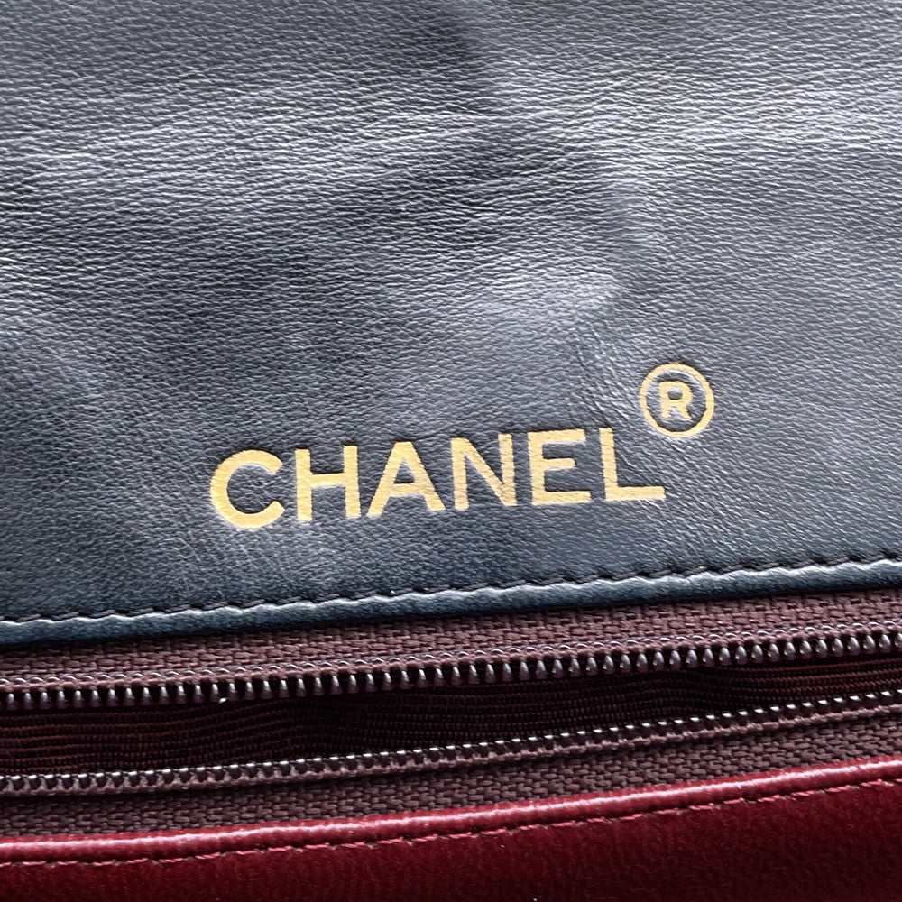 CHANEL Matelasse ChainShoulder Bag Black Lambskin