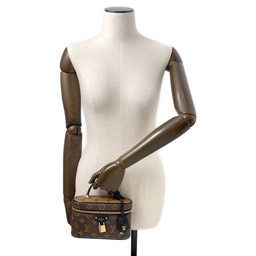 LOUIS VUITTON Vanity Chain Pouch BlackM47125 Monogram Monogram Reverse Canvas