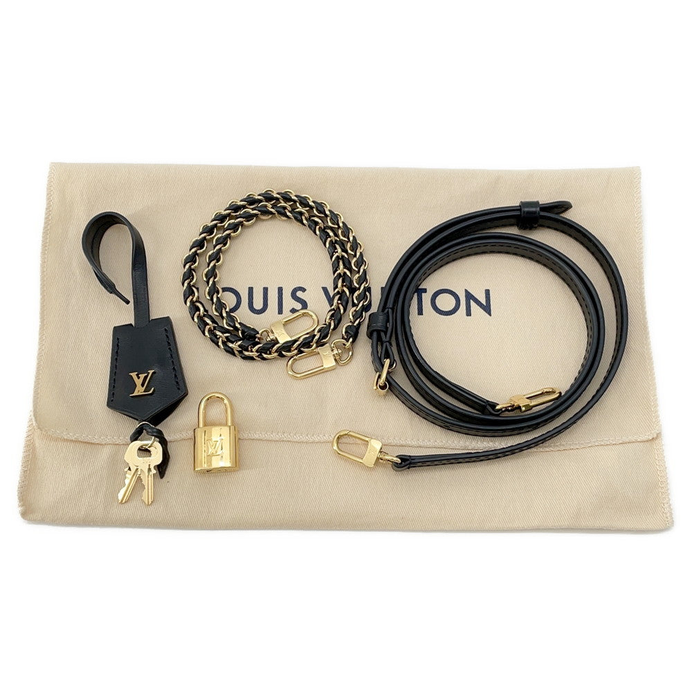 LOUIS VUITTON Vanity Chain Pouch BlackM47125 Monogram Monogram Reverse Canvas