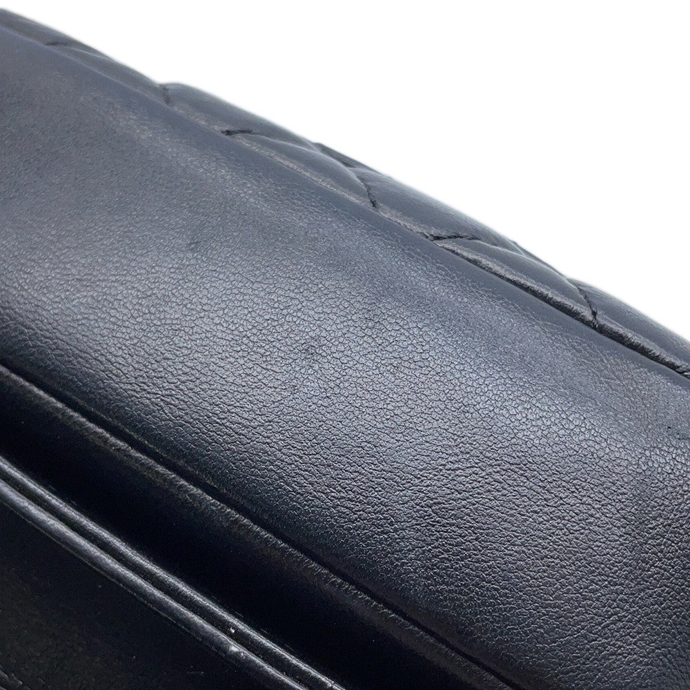 CHANEL Mini Matelasse ChainShoulder Bag BlackAS1693 Lambskin