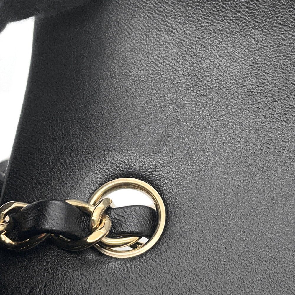 CHANEL Mini Matelasse ChainShoulder Bag BlackA69900 Lambskin Size 20