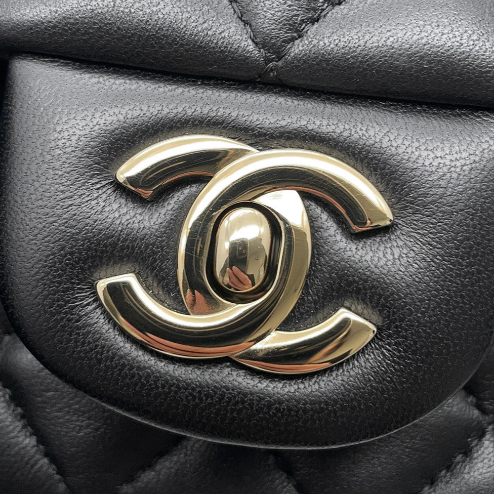 CHANEL Mini Matelasse ChainShoulder Bag BlackA69900 Lambskin Size 20