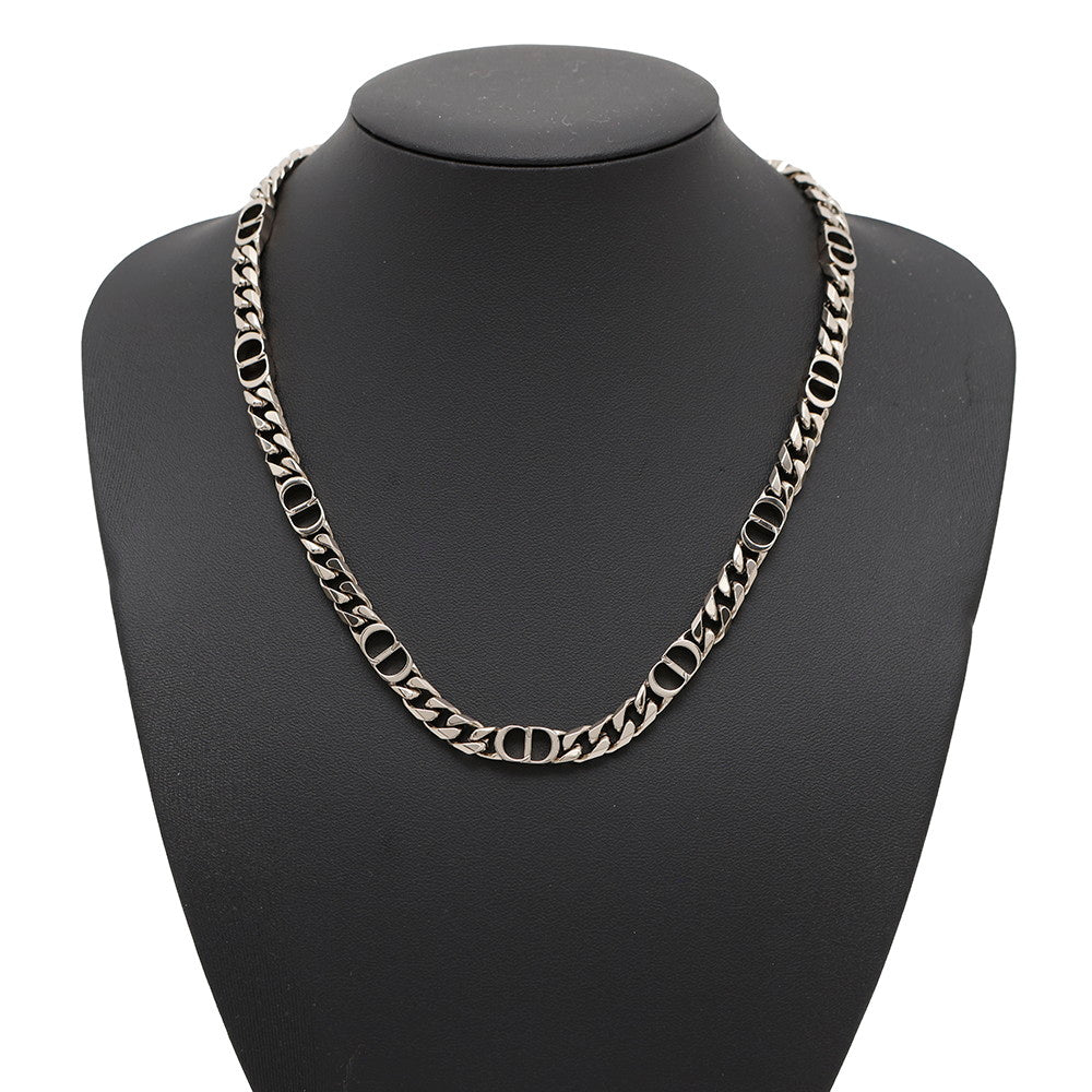 Dior CD Icon Chain Link Necklace BlackN1574HOMMT_D000 Metal
