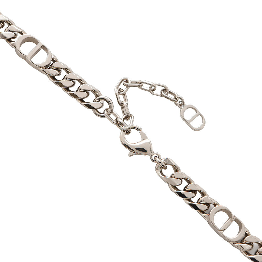 Dior CD Icon Chain Link Necklace BlackN1574HOMMT_D000 Metal