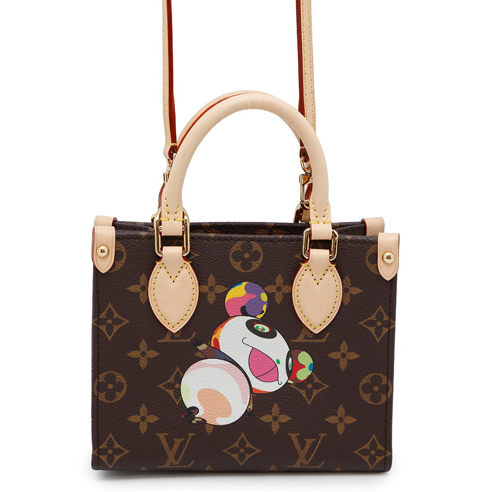 LOUIS VUITTON LV × TM Onthego PinkM13668 Monogram Panda Takashi Murakami Size BB