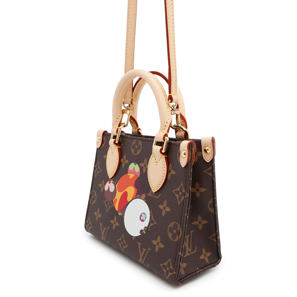 LOUIS VUITTON LV × TM Onthego PinkM13668 Monogram Panda Takashi Murakami Size BB