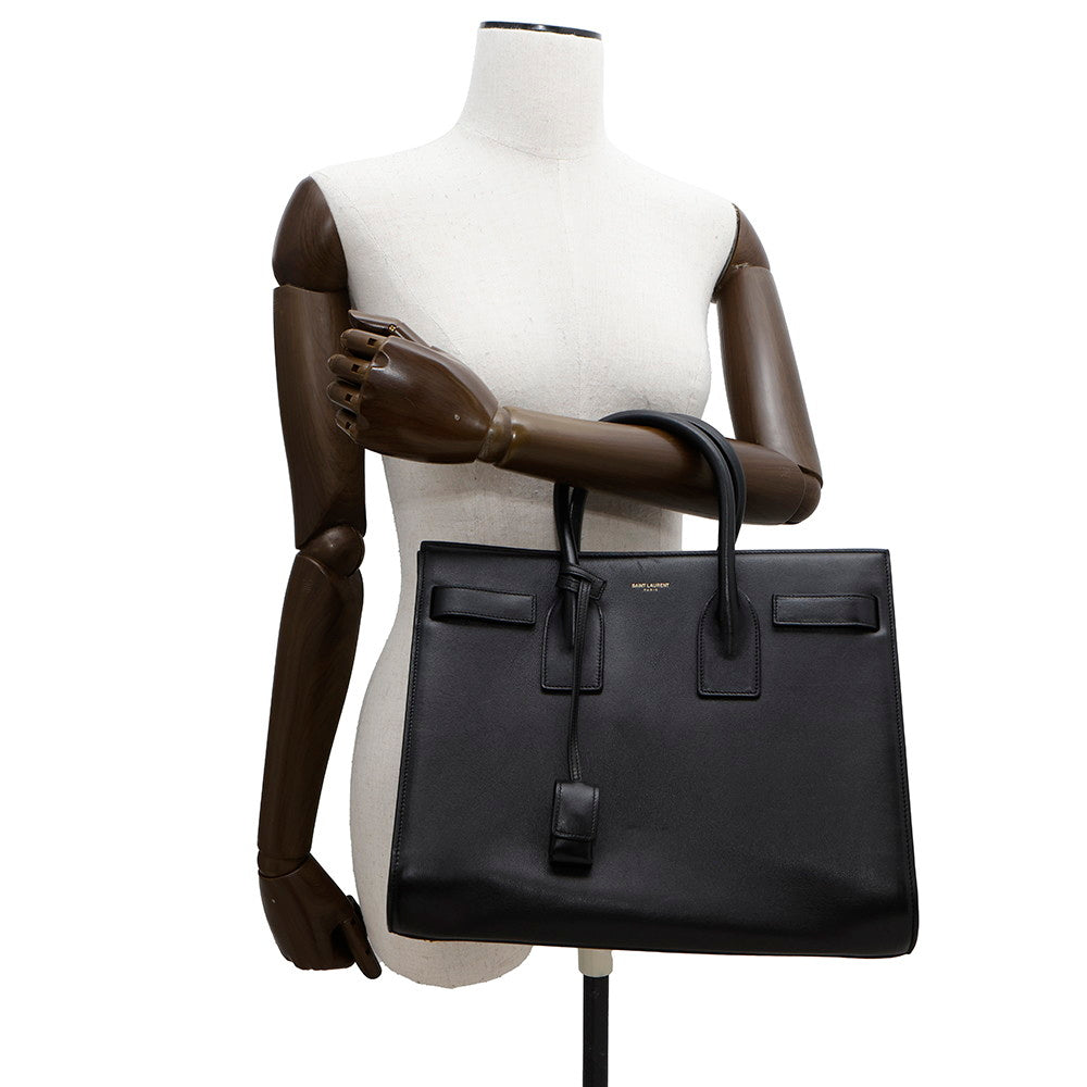 SAINT LAURENT PARIS Jour Black355153 Leather