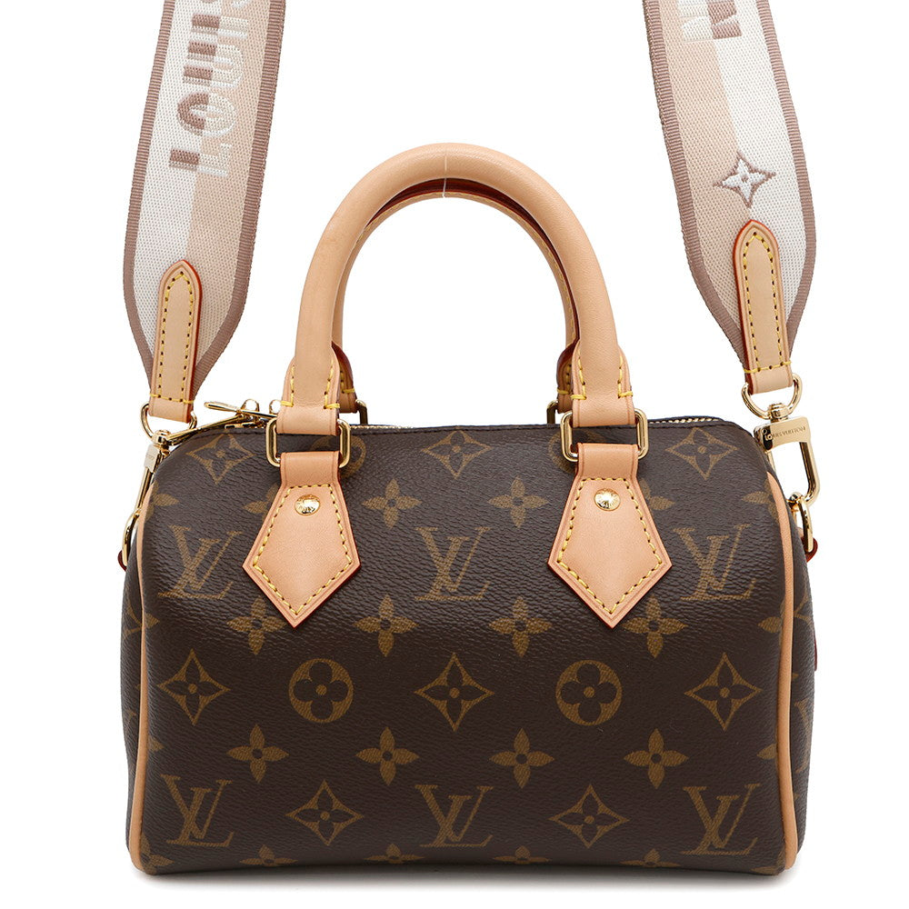 LOUIS VUITTON Speedy Bandouliere Red/BrownM46222 Monogram Size 20