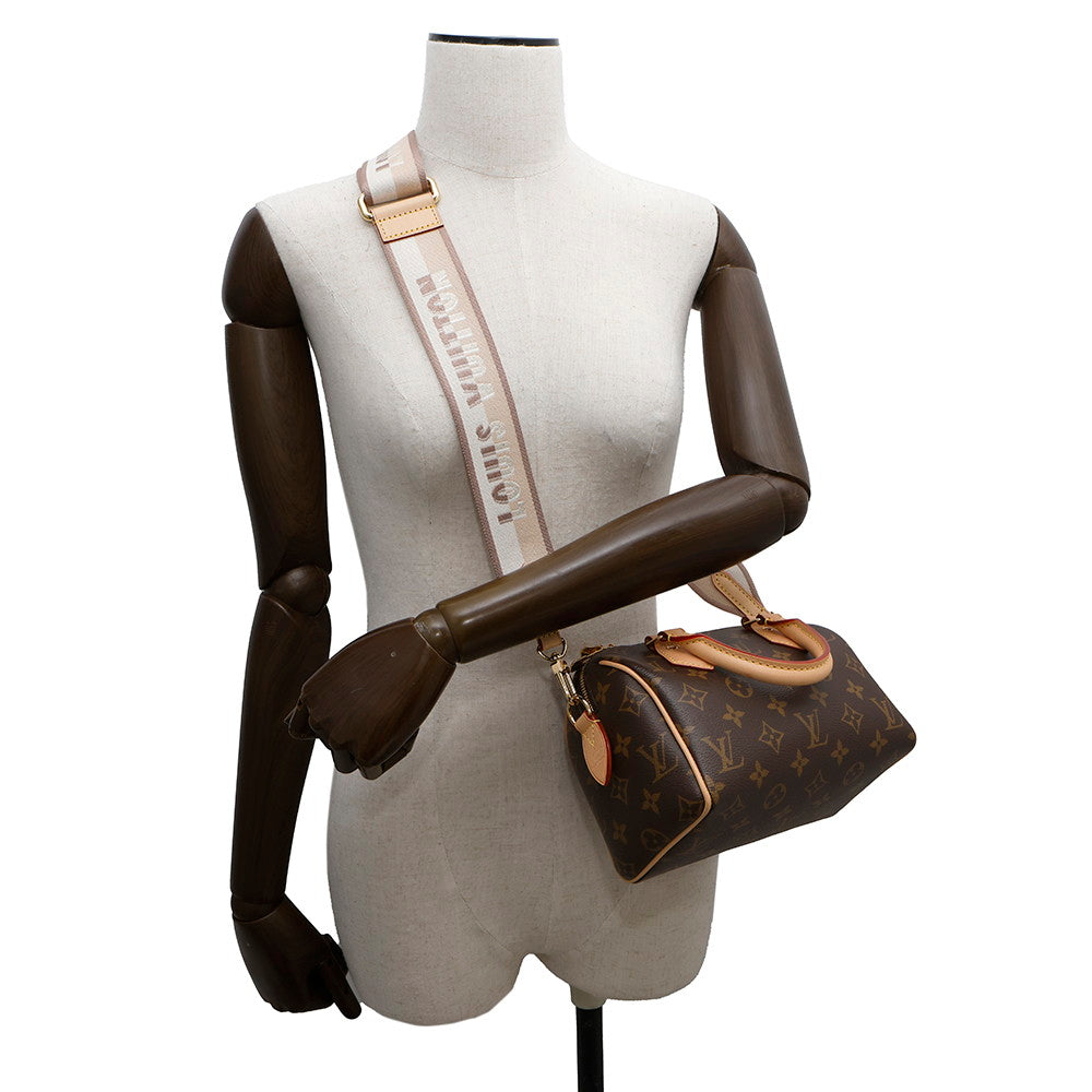 LOUIS VUITTON Speedy Bandouliere Red/BrownM46222 Monogram Size 20