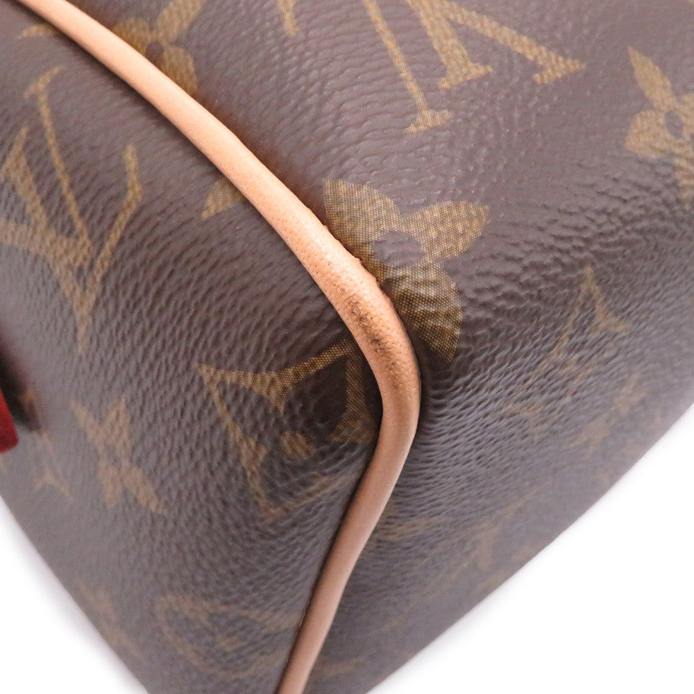 LOUIS VUITTON Speedy Bandouliere Red/BrownM46222 Monogram Size 20