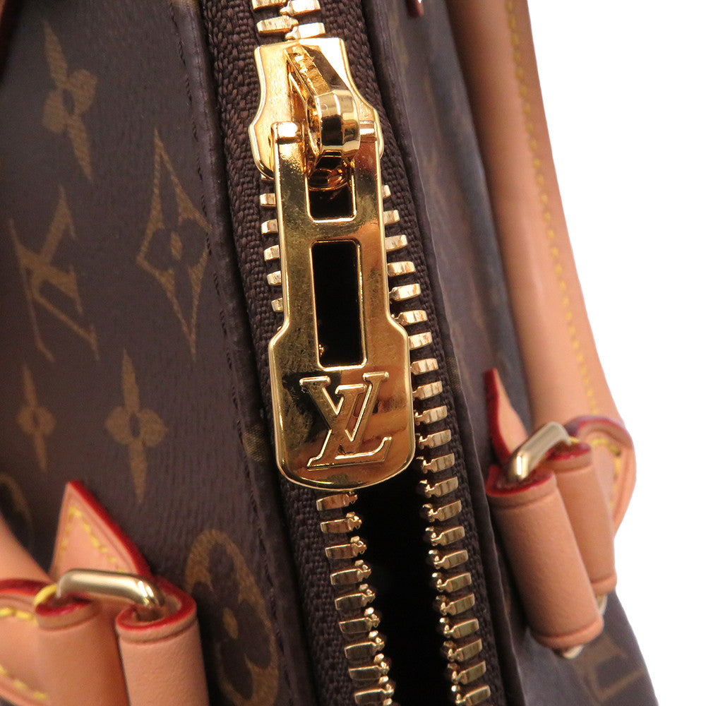 LOUIS VUITTON Speedy Bandouliere Red/BrownM46222 Monogram Size 20