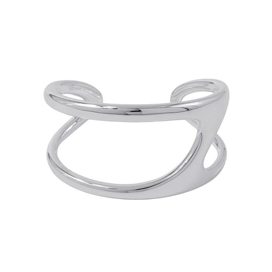 HERMES Chaine d'Ancre Punk Bangle Size GM/#15H124404B 0015 SV925