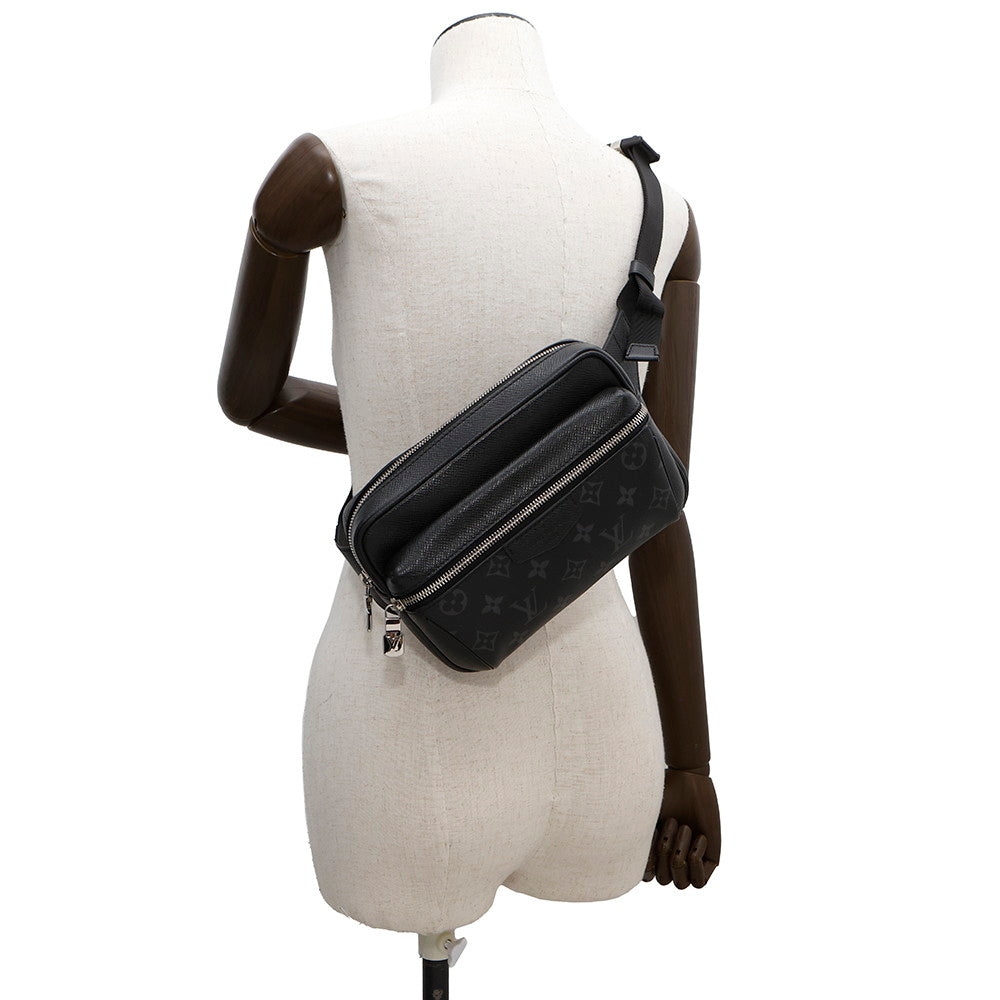 LOUIS VUITTON Bumbag / Outdoor NoirM30245 Monogram Eclipse Taiga Leather