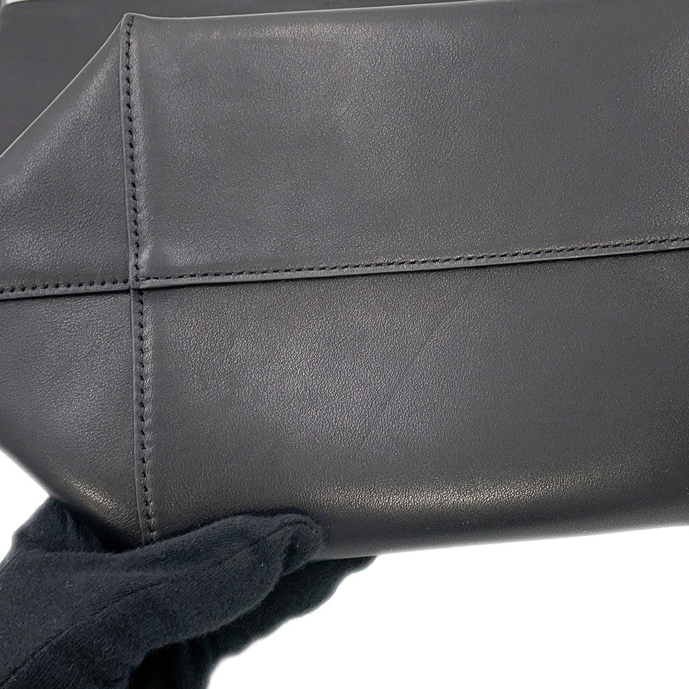 The Row N/S Park Tote BlackW1313 L72 Leather Size Medium