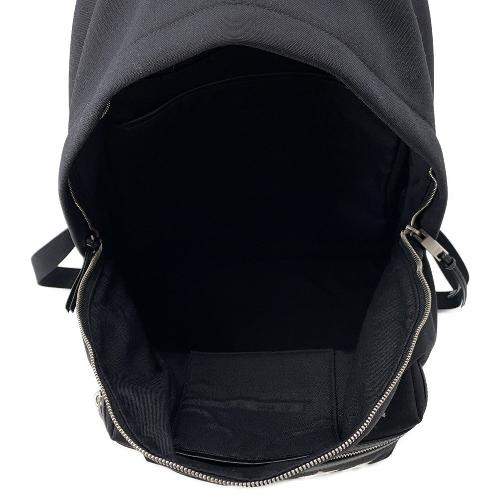 SAINT LAURENT PARIS Star Patch Backpack Black467985 Canvas Leather