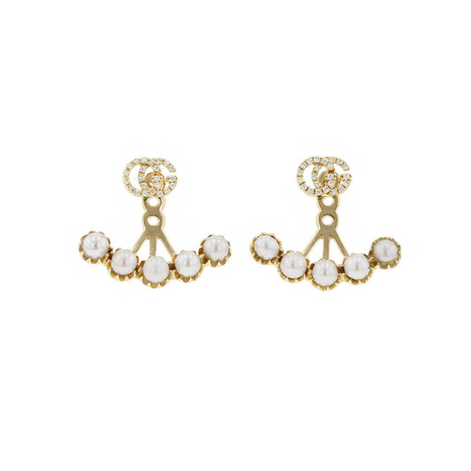 GUCCI Double G Earrings 18K Yellow Gold