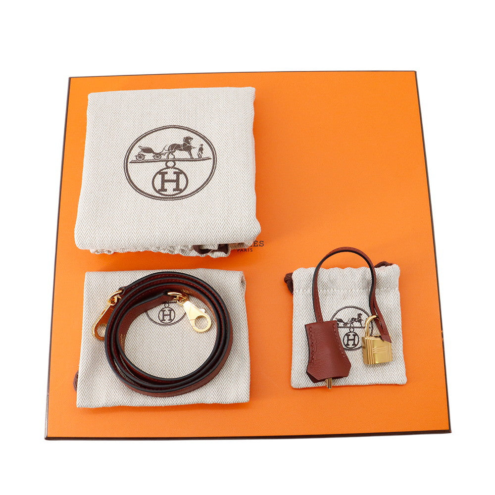 HERMES Bolide 1923 Rouge H Evercolor Size 25