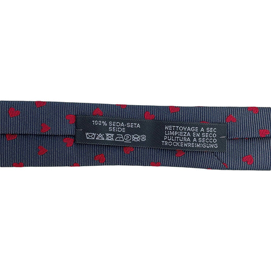 HERMES Dancing Heart Tie Grease/RougeH339317T Silk 100%