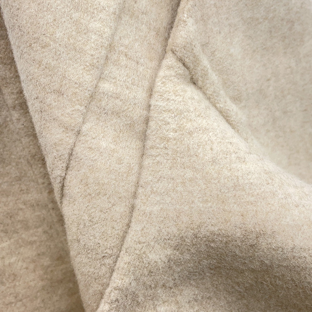 HERMES Wood button long gilet vest Size Chronomat 44 Beige Naturel Cashmere100%