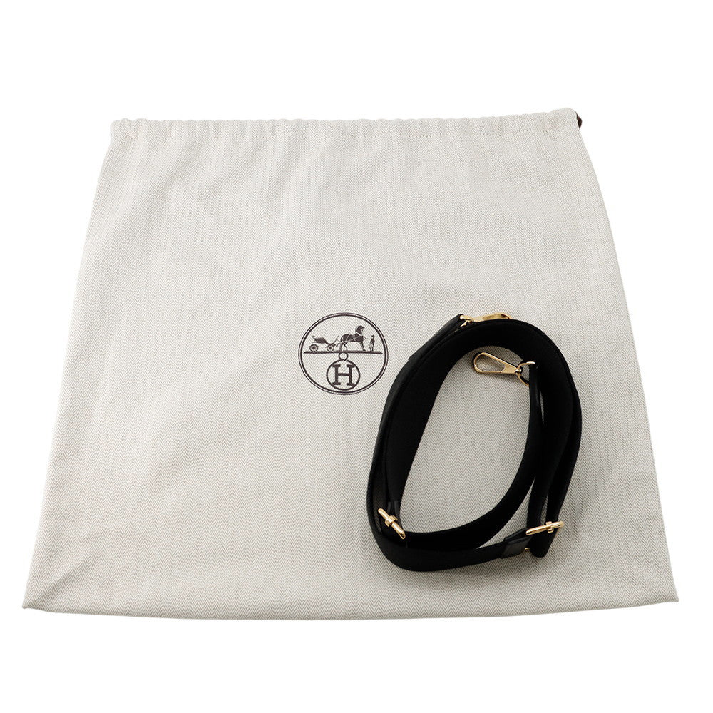 HERMES Evelyne 3 Black Taurillon Clemence Size GM