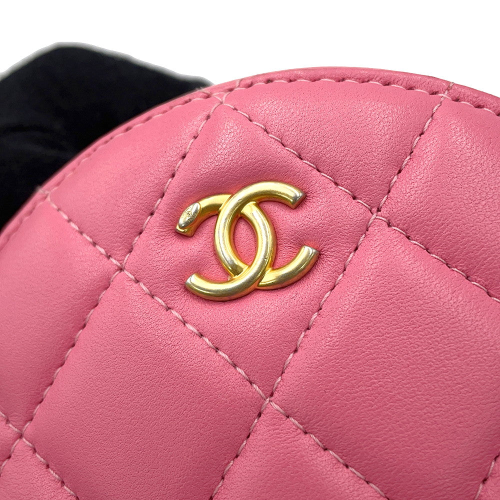 CHANEL Round Cocoball ChainShoulder Bag PinkAP1449 Lambskin