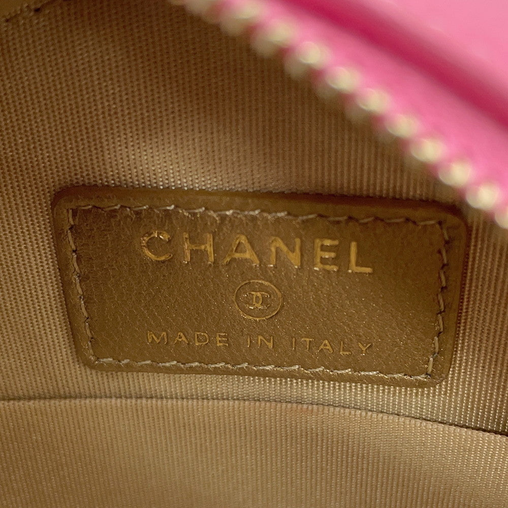 CHANEL Round Cocoball ChainShoulder Bag PinkAP1449 Lambskin