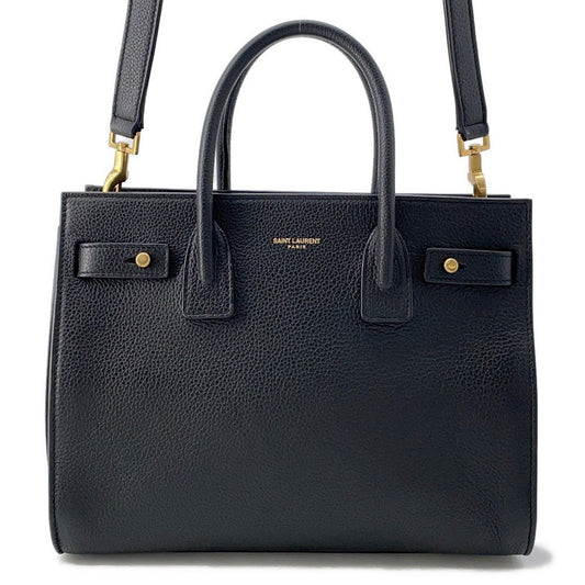 SAINT LAURENT PARIS Jour Black717448 Leather Size Baby