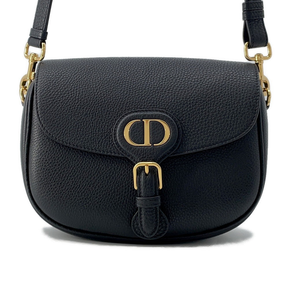 Dior Bobby Shoulder Bag BlackM9319UBBN Grained CalfLeather Size Medium