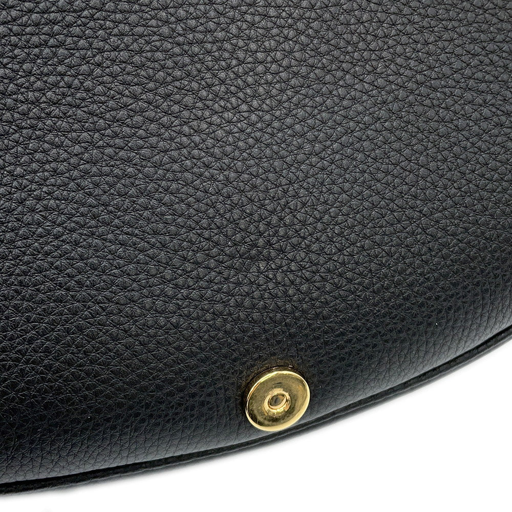 Dior Bobby Shoulder Bag BlackM9319UBBN Grained CalfLeather Size Medium