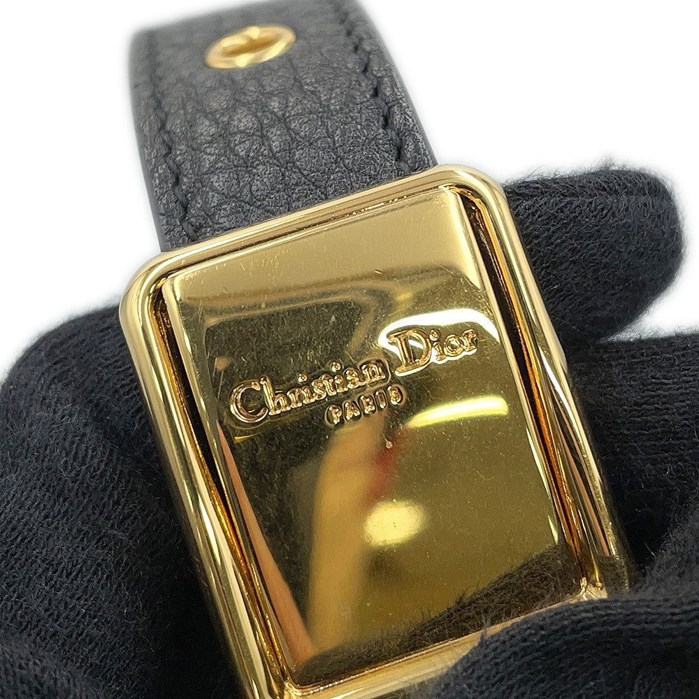 Dior Bobby Shoulder Bag BlackM9319UBBN Grained CalfLeather Size Medium