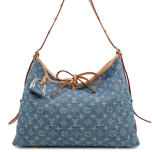 LOUIS VUITTON Carriol NM BlueM46855 Monogram Denim Size MM