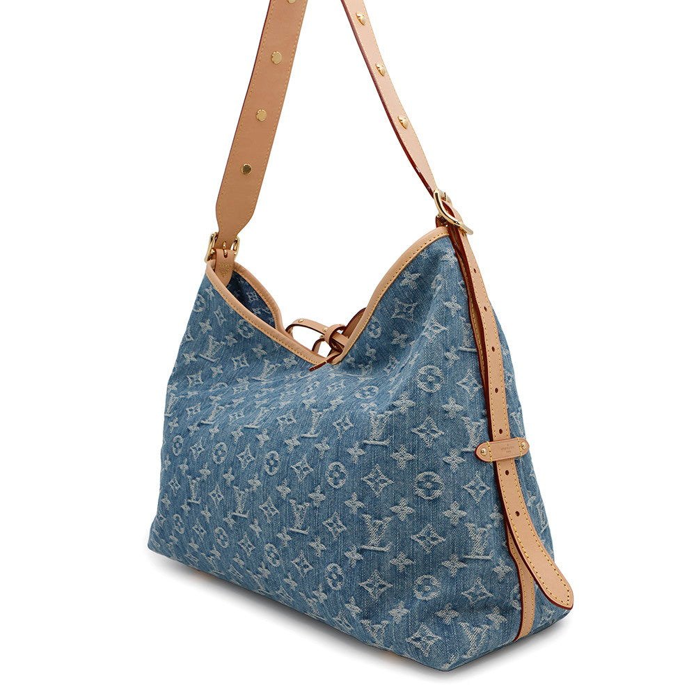 LOUIS VUITTON Carriol NM BlueM46855 Monogram Denim Size MM