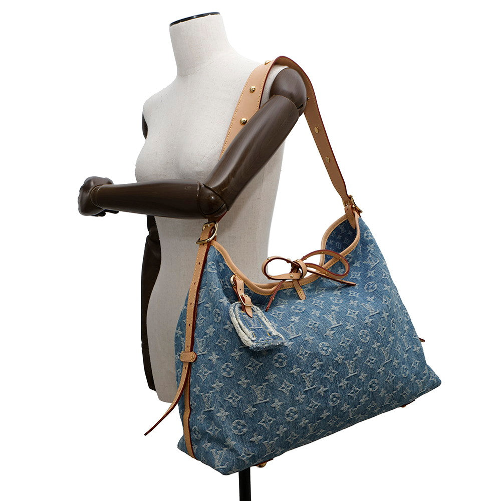 LOUIS VUITTON Carriol NM BlueM46855 Monogram Denim Size MM