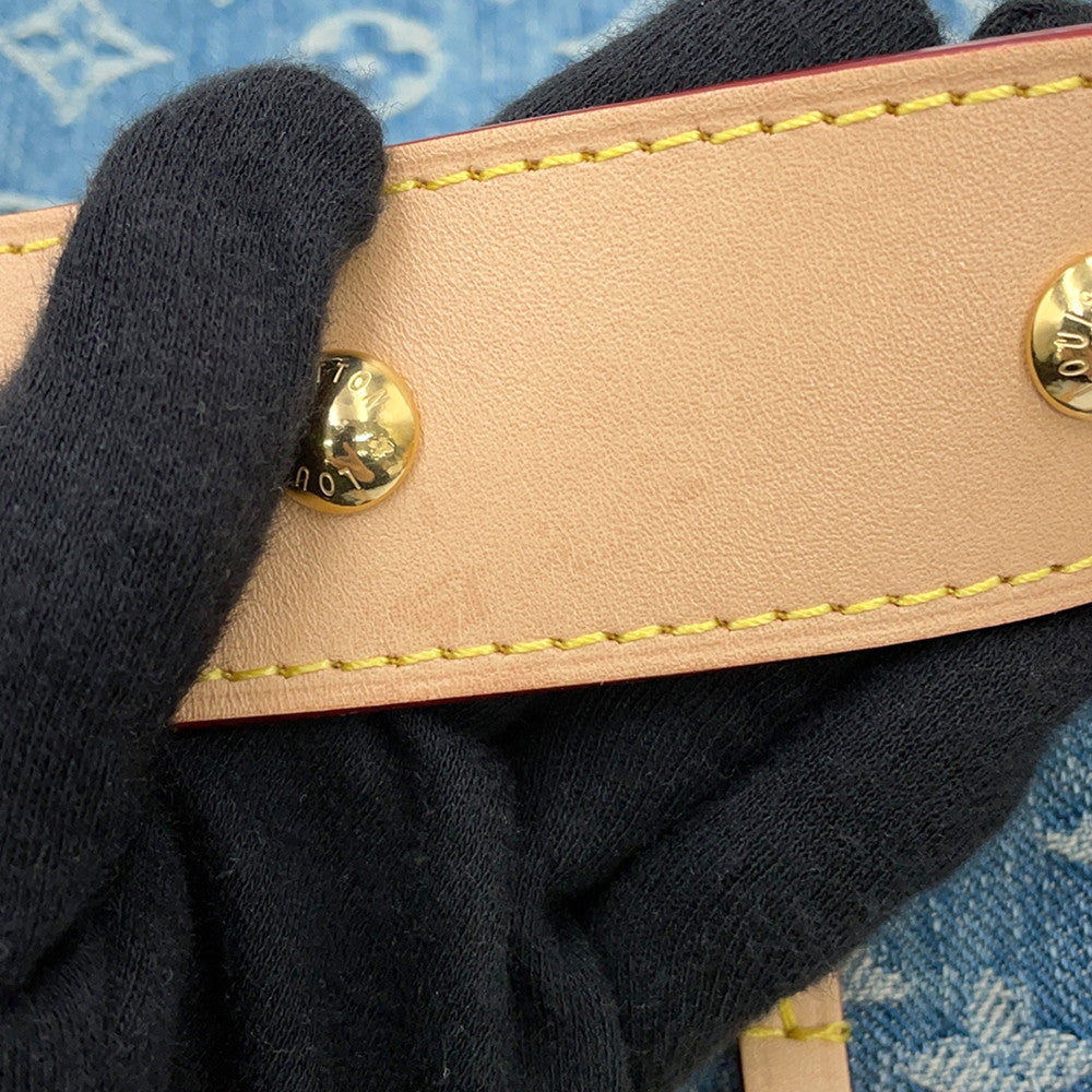 LOUIS VUITTON Carriol NM BlueM46855 Monogram Denim Size MM