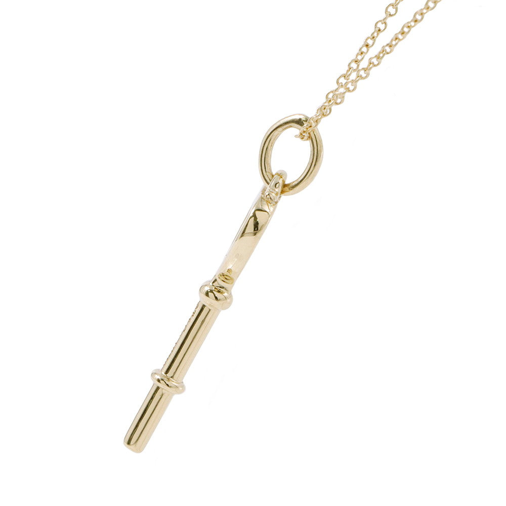 TIFFANY&Co. Heart Key Necklace 18K Yellow Gold