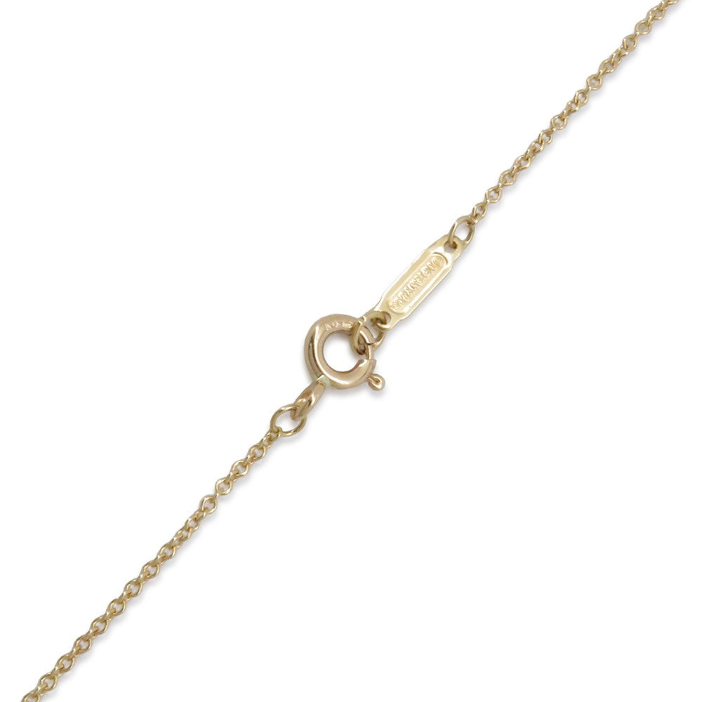 TIFFANY&Co. Heart Key Necklace 18K Yellow Gold