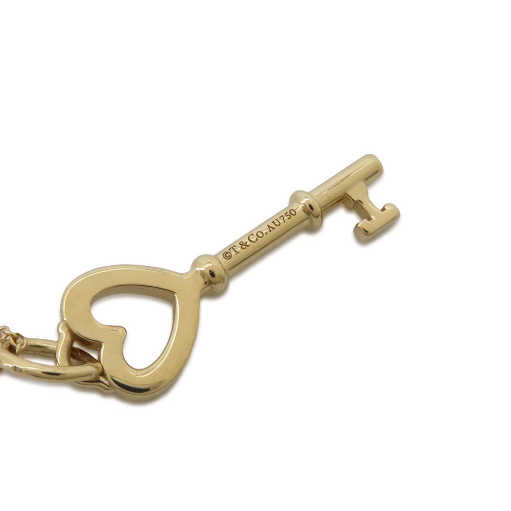 TIFFANY&Co. Heart Key Necklace 18K Yellow Gold
