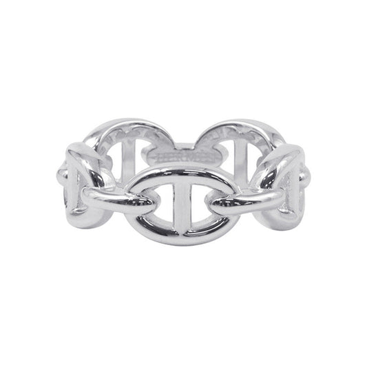 HERMES Chaine d'Ancre Anchene Ring Size PM/51/#11 SV925