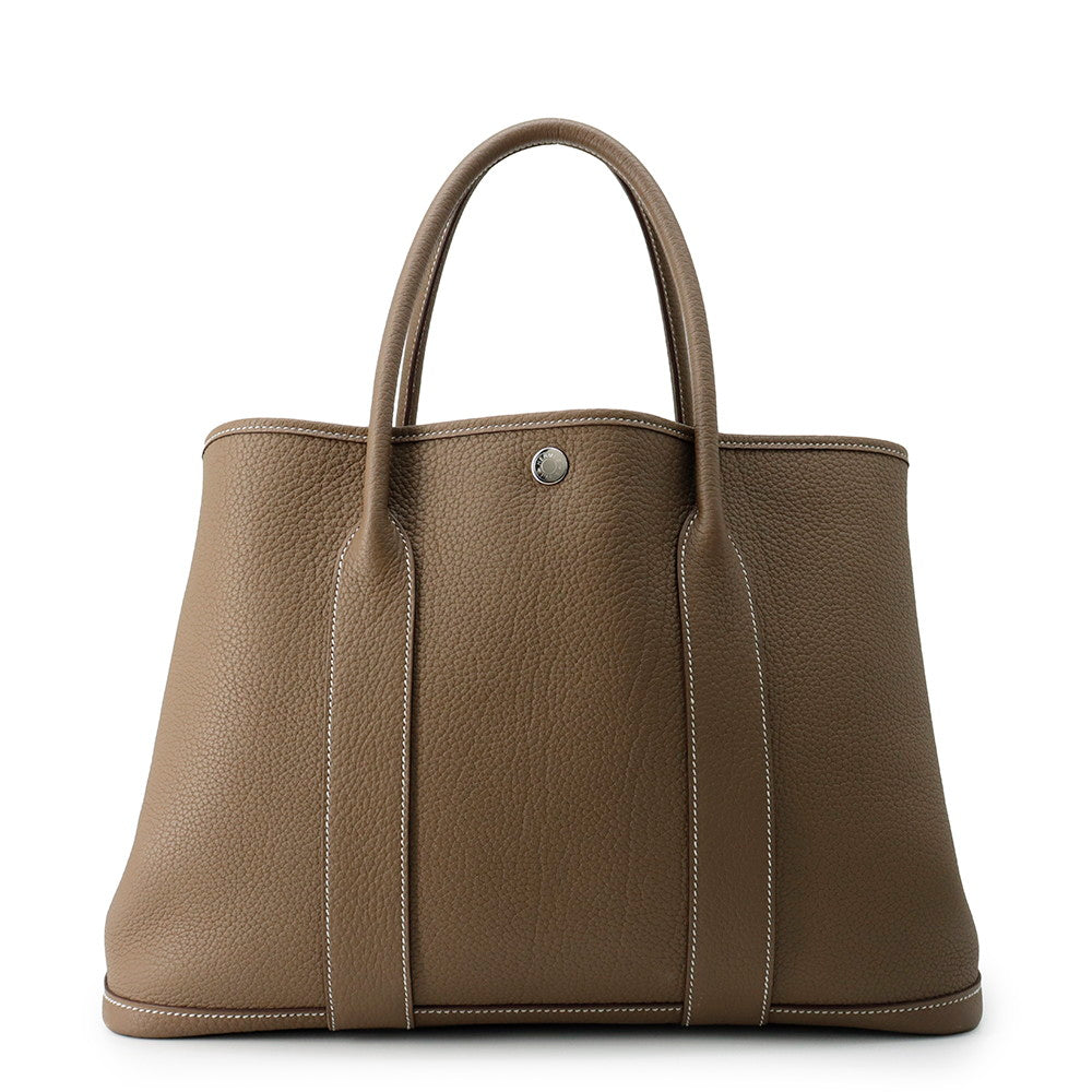 HERMES Garden Party Etoupe Negonda Leather Size PM