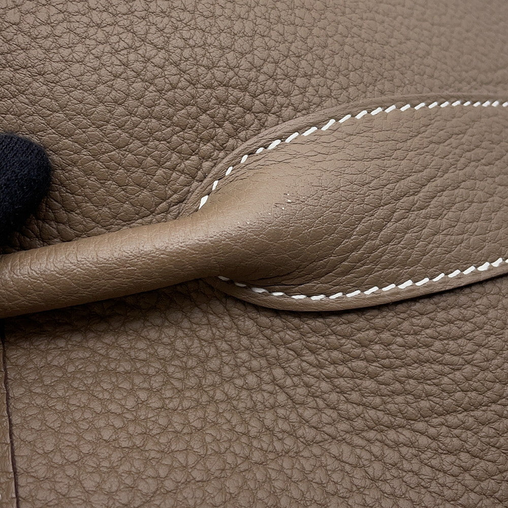 HERMES Garden Party Etoupe Negonda Leather Size PM