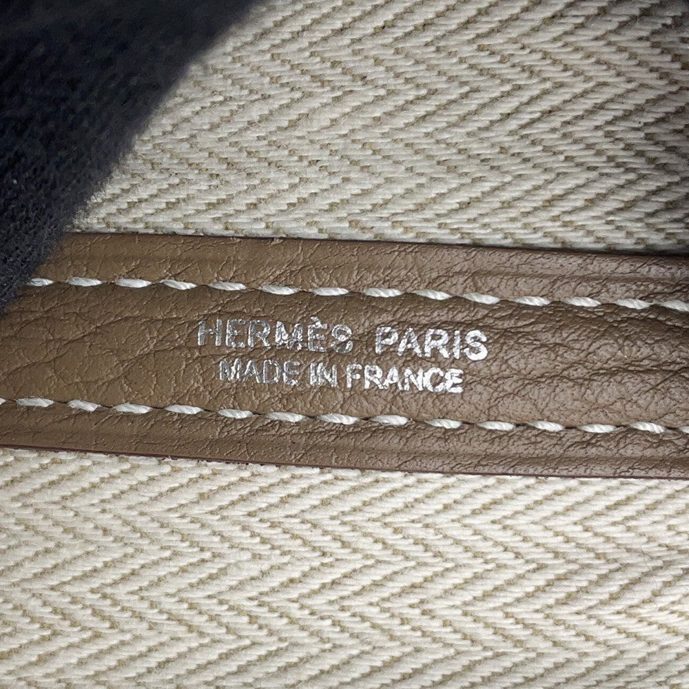 HERMES Garden Party Etoupe Negonda Leather Size PM