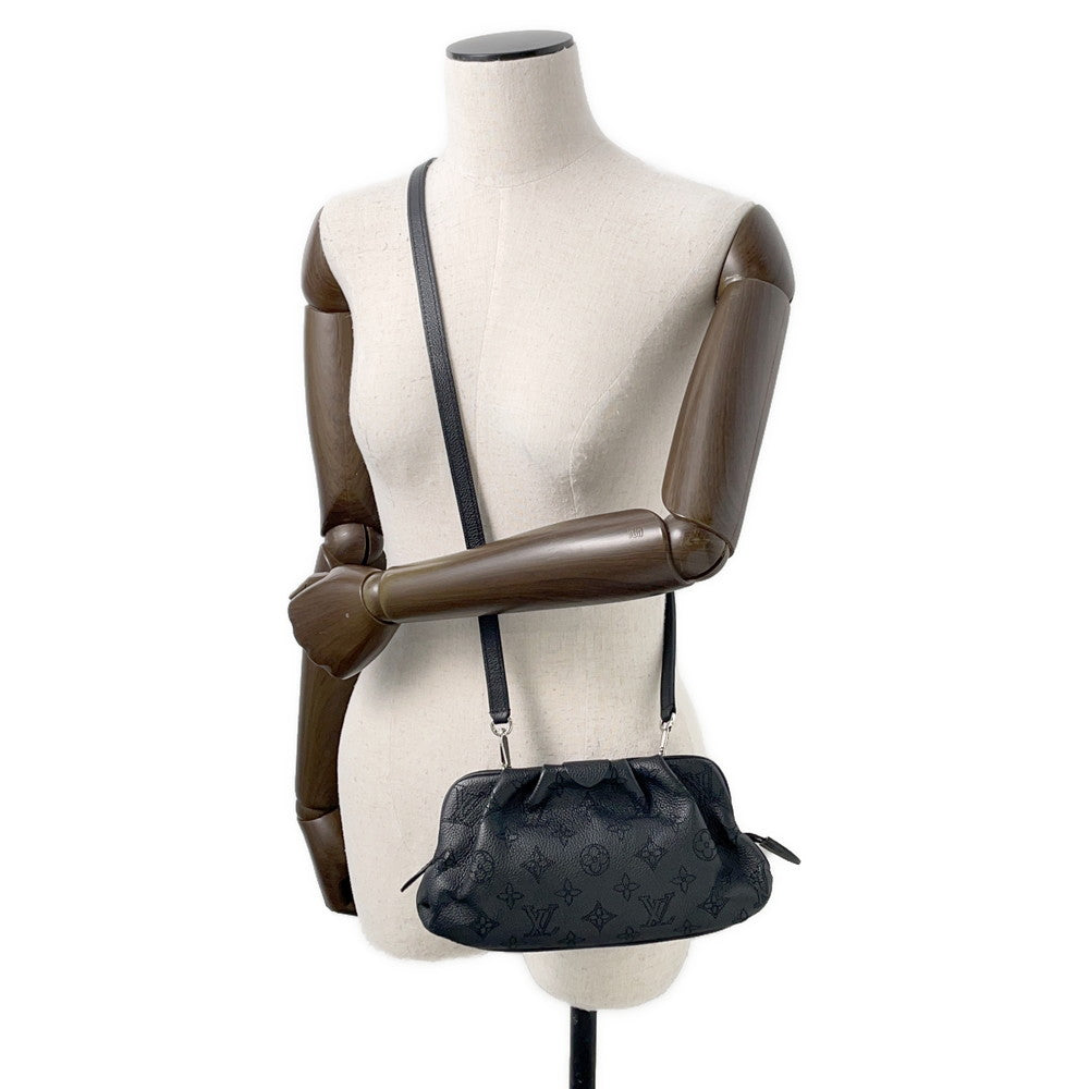 LOUIS VUITTON SCARA Mini NoirM80093 Monogram Mahina