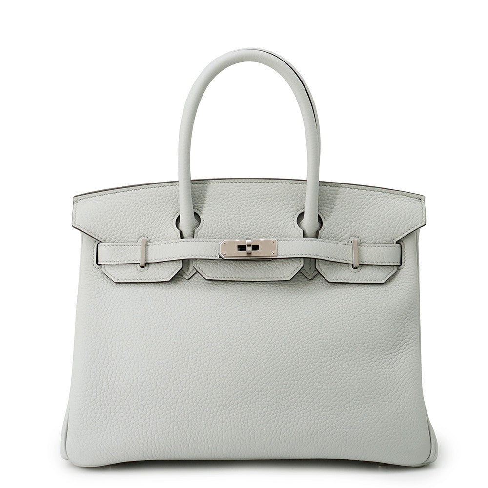 HERMES Birkin Blue Pale Taurillon Clemence Size 30