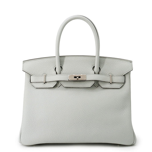 HERMES Birkin Blue Pale Taurillon Clemence Size 30