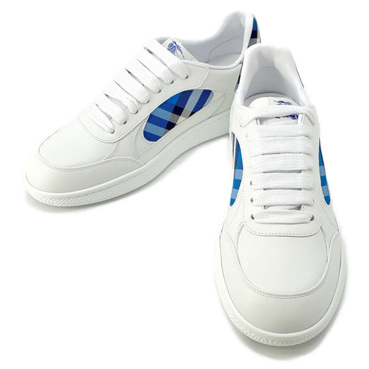 BURBERRY Check Terrace Sneakers White/Hyacinth81103371 Calf Leather Polyurethane Nylon Size 42
