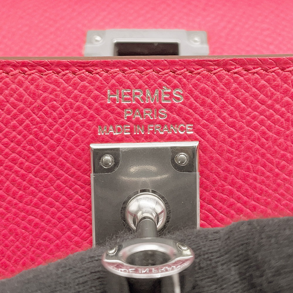 HERMES Kelly Sellier Rose Extreme Epsom Size 25