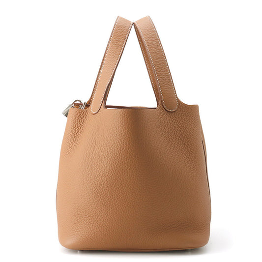 HERMES Picotin Lock Gold Taurillon Clemence Size MM