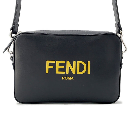 FENDI Camera Case Black7M0286 Leather Size Medium