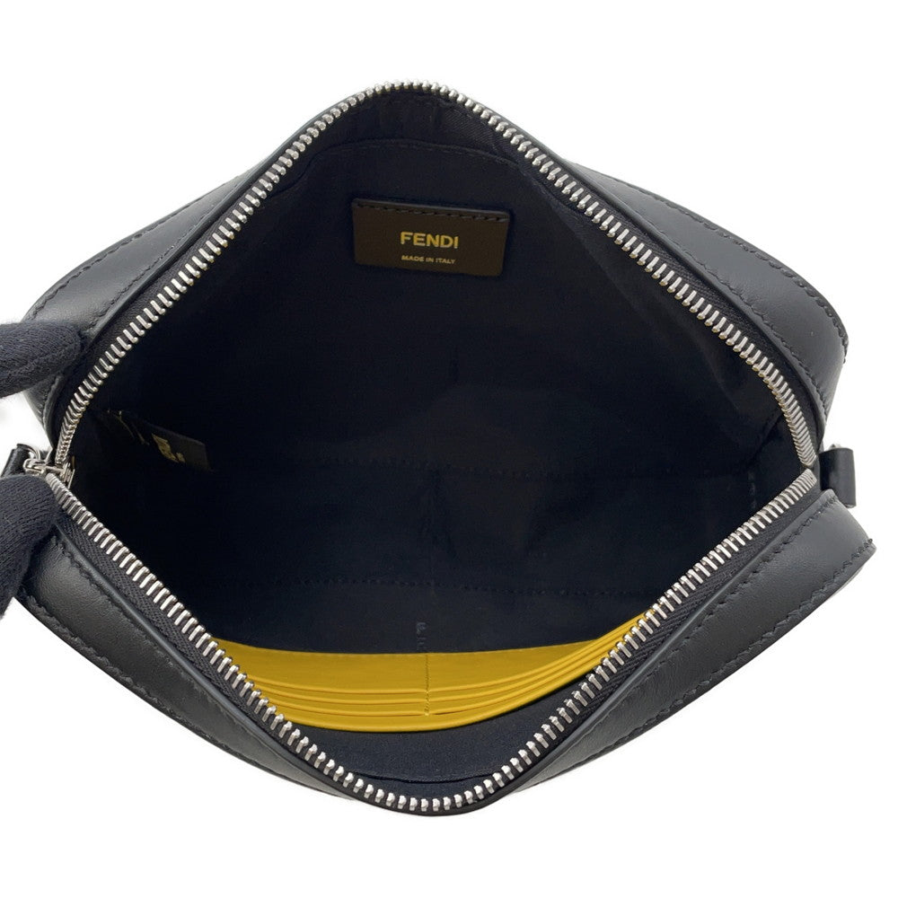 FENDI Camera Case Black7M0286 Leather Size Medium