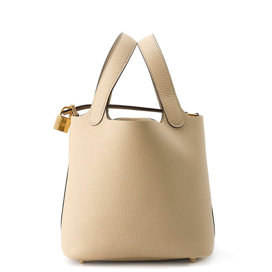 HERMES Picotin Lock Trench Taurillon Clemence Size PM